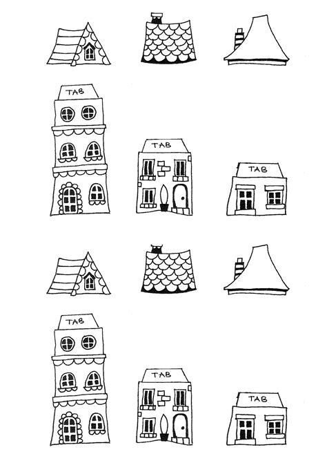 printable house templates papercraft inspirations moving house
