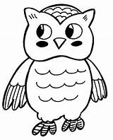 Print Coloring Owl Pages Getcolorings Printable Cute Color sketch template