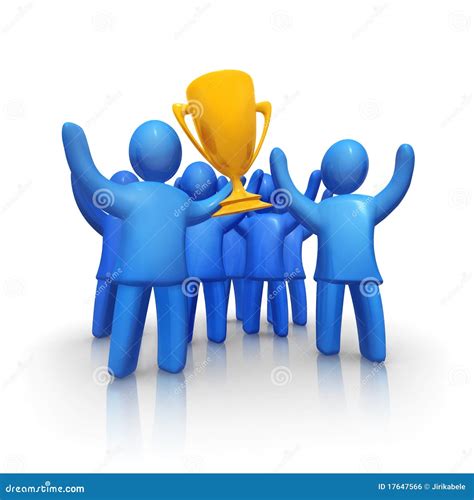 winning team stock illustration illustration  blue
