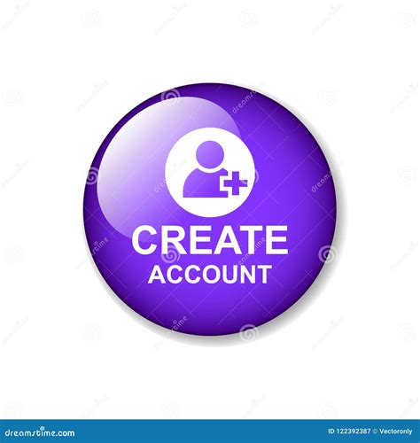 create account button stock illustration illustration  people