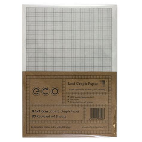 graph paper mm cm squared  recycled plastic   loos