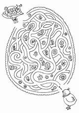 Maze Mazes Ostern Labyrinth Puzzles Colouring Activity Bestcoloringpagesforkids Ostereier Labirinto Feinmotorik Gioco Chick Basteln Frohe Vorschule Nyomtatható Organised Gyerekeknek Játékok sketch template