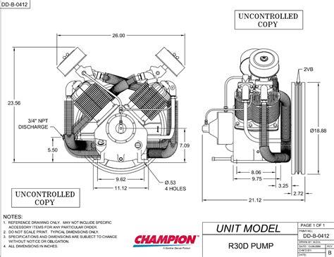 champion  replacement pump  hp bare pump   discharge caprsa reciprocating