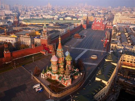 kremlin   heart  moscow russia beautiful places  earth aerial photo drone