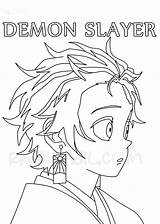 Slayer Tanjiro Nezuko Kamado  sketch template