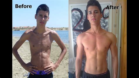 before after natural transformation musculation 1 year youtube