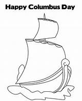 Columbus Coloring Pages Ships sketch template