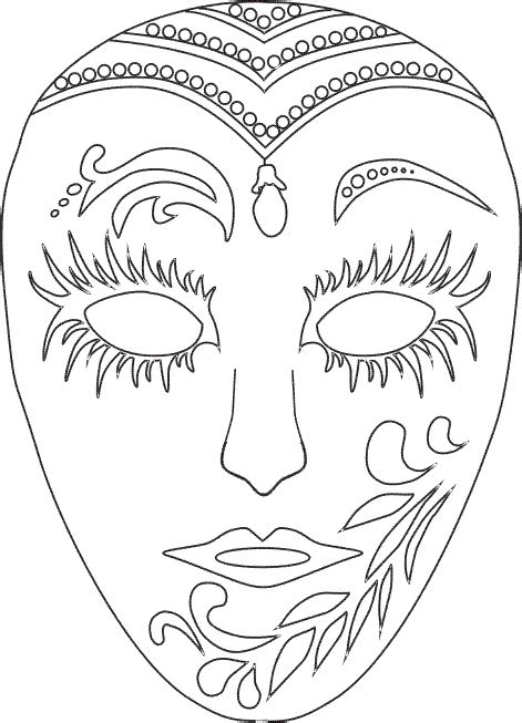 venetianmasks adult coloring pages