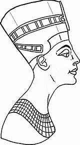 Nefertiti Egypt Coloring Pages Drawing Printable Egyptian Pharaoh Getdrawings Categories sketch template