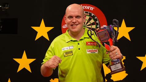 van gerwen opens  whitlock  european championship darts funendercom