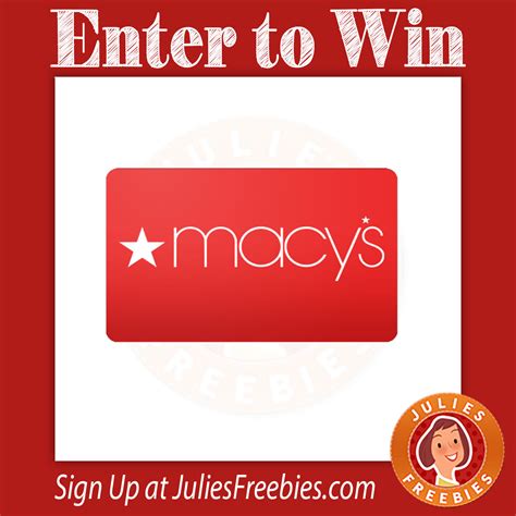 win   macys gift card julies freebies