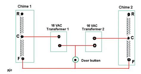 single button doorbell wiring diagram