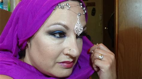 Arabian Classy Sex Symbol Makeup Smoky Sky Blue Pink Undertones Youtube