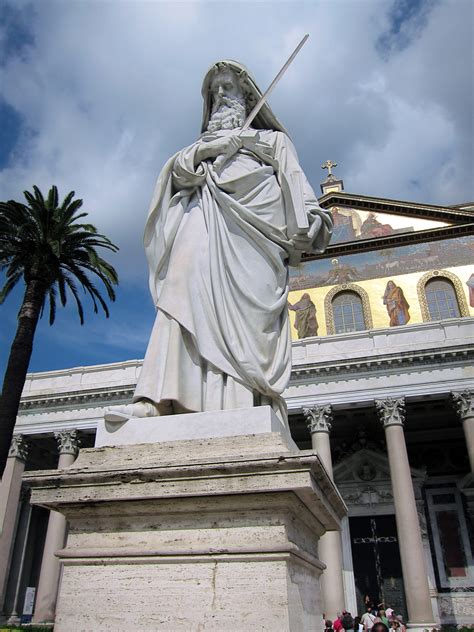 statue  st paul   basilica  saint paul rome