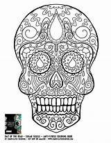 Skull Volwassenen Kleurplaat Advanced sketch template