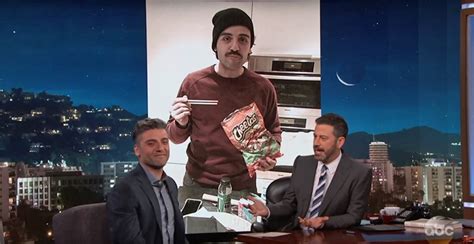 Oscar Isaac Explains Viral Cheetos And Chopsticks Photo E Online