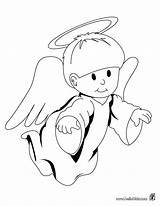 Coloring Archangel Pages Angel Color Angels Hellokids Print Online Para Colouring Baby sketch template