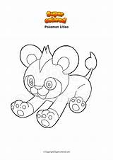Growlithe Supercolored Pansear Fuoco Litleo sketch template