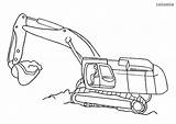 Bagger Digger Excavator Ausmalen Raupenbagger Ausmalbild Baggerfahrer Kostenlos Malvorlage Fahrzeuge Malvorlagen Ausdrucken sketch template