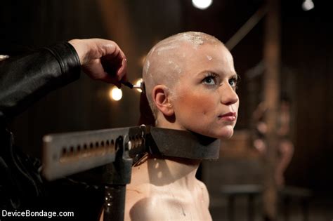 alani pi in metal device bondage gets her head completely shaved pichunter