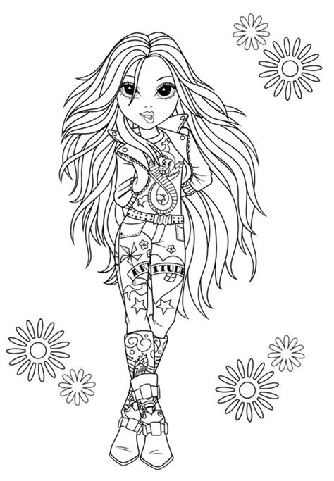 moxie girlz coloring pages  coloringkidsorg