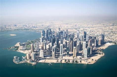 doha city landscape qatar aerial  wallpaper teahubio