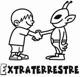 Extraterrestre Astros Colorir Desenhos Crianças Gratuito Divertido sketch template
