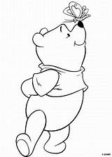Pooh Winnie Coloring Pages Disney Characters Animal sketch template