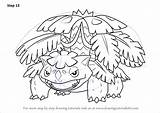 Pokemon Mega Venusaur Pages Coloring Draw Step Drawing Tutorials Template Bulbasaur sketch template