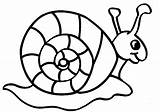 Snail Coloring Pages Kids Snails Printable Animal Clipart Cute Clip Printables sketch template