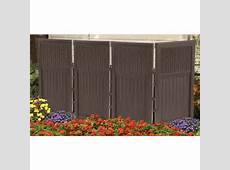 Resin Wicker Outdoor Screen Enclosure 4 Panel Gate Fence Patio