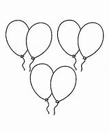 Luftballons Ausdrucken Ausmalbilde Färben sketch template