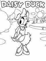 Mickey Mouse Coloring Clubhouse Pages Daisy Duck Characters Meet Cute Print Getcolorings Getdrawings Color sketch template