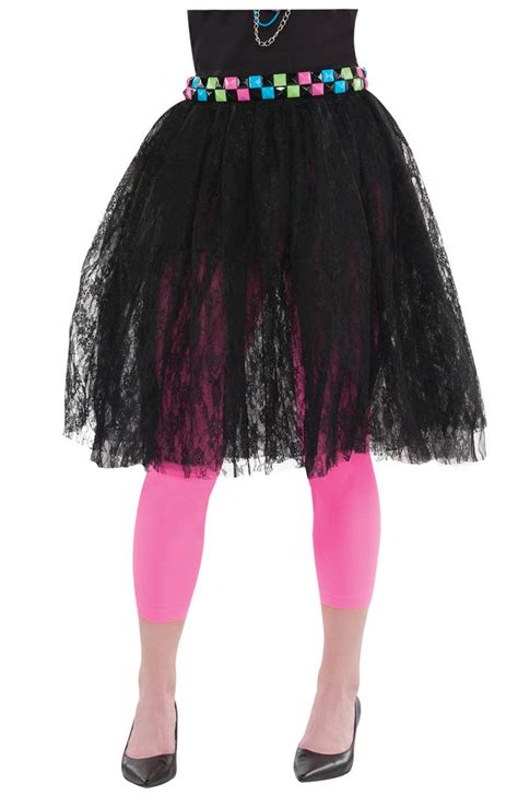 Totally 80s Black Lace And Tulle Skirt Disguises Costumes Hire And Sales