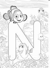 Disney Coloring Alphabet Pages Coloriage Dessin Printables Letters Abecedaire Colorier Sheets Abc Princess Enfant Nemo Coloriages sketch template