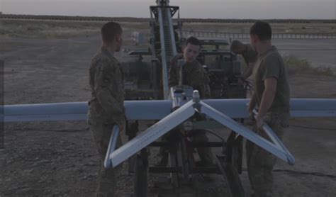 soldiers launch remotely piloted drone   slingshot