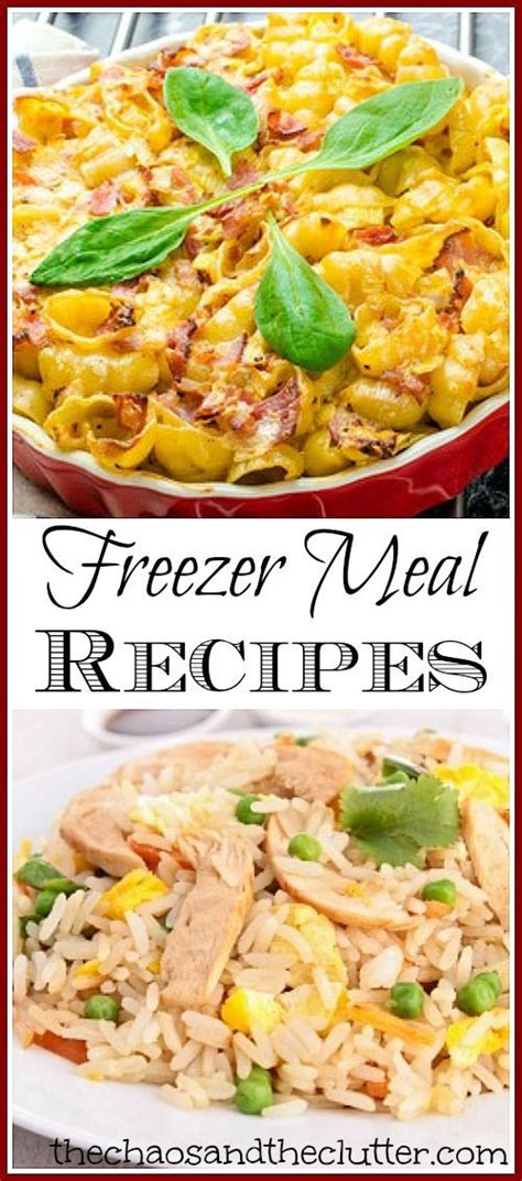 freezer meal recipes freezer dinners meals frozen meals