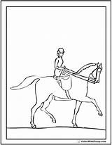 Horse Coloring Riding Saddle Pages Printable Colorwithfuzzy Lady sketch template