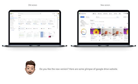 google drive website redesign  behance