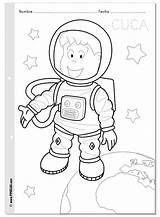 Coloring Astronaut Pages Space Kids Printable Preschool Worksheets Girl Kindergarten Preschoolactivities Toddler Week Crafts Colouring Theme Colorea Espacio Astronauta Cuca sketch template