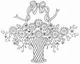 Embroidery Patterns Daisy Basket Lazy Vintage Stitch Designs Hand Pattern Flowers Quilt Baskets Flower Drawing Working Were Applique Pages Easy sketch template