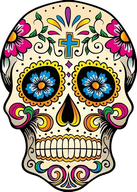 mexican sugar skull  adhesive vinyl sticker ebay calaveras