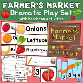 farmers market dramatic play  hands  activities tpt