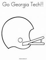 Coloring Georgia Tech Go Helmet Saints Michigan State Spartans Change Template Twistynoodle Text Great Other Pages sketch template