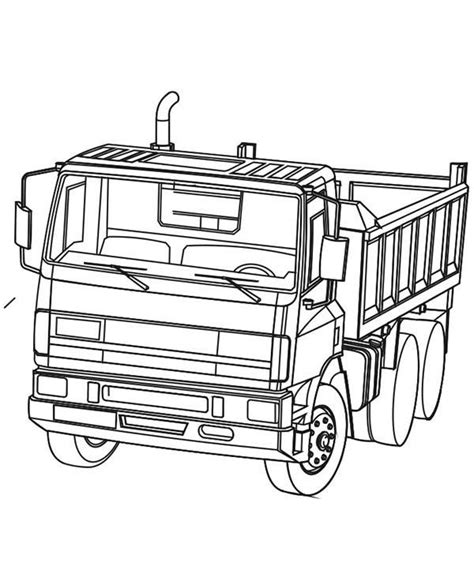 powerful ready  work dump truck coloring page truck coloring pages