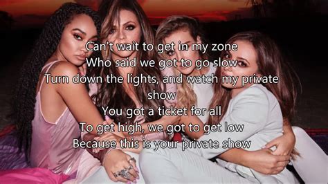 Little Mix Private Show Lyrics And Pictures Youtube
