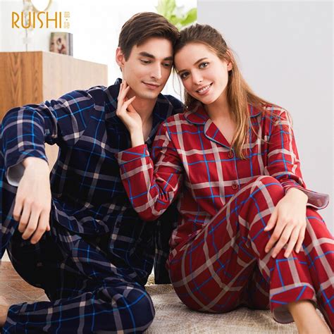 Jandq Pijama Couple Clothing Cardigan Top Long Sleeves Cotton Men And