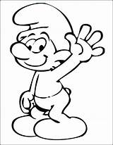 Smurf Coloring Pages Papa Print Drawing Smurfette Smurfs Getcolorings Color Getdrawings sketch template