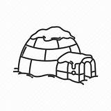 Igloo Icon Christmas Shelter Snow Ice Holiday Drawing Sketch Editor Open Paintingvalley sketch template