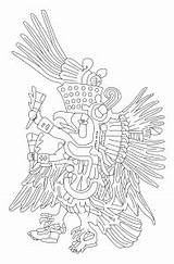 Coloring Aztec Pages Quetzalcoatl Mayans Incas Totems Adult Adults Aztecs Color sketch template
